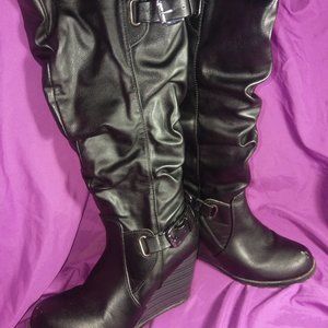 Knee High Sexy Wedge Boots